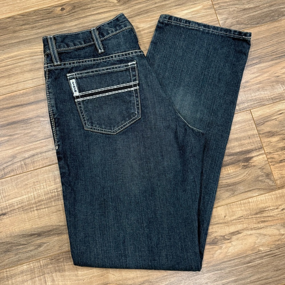 NWOT Cinch Men’s White Label Dark Stonewashed Bootcut Jeans Size 34/34